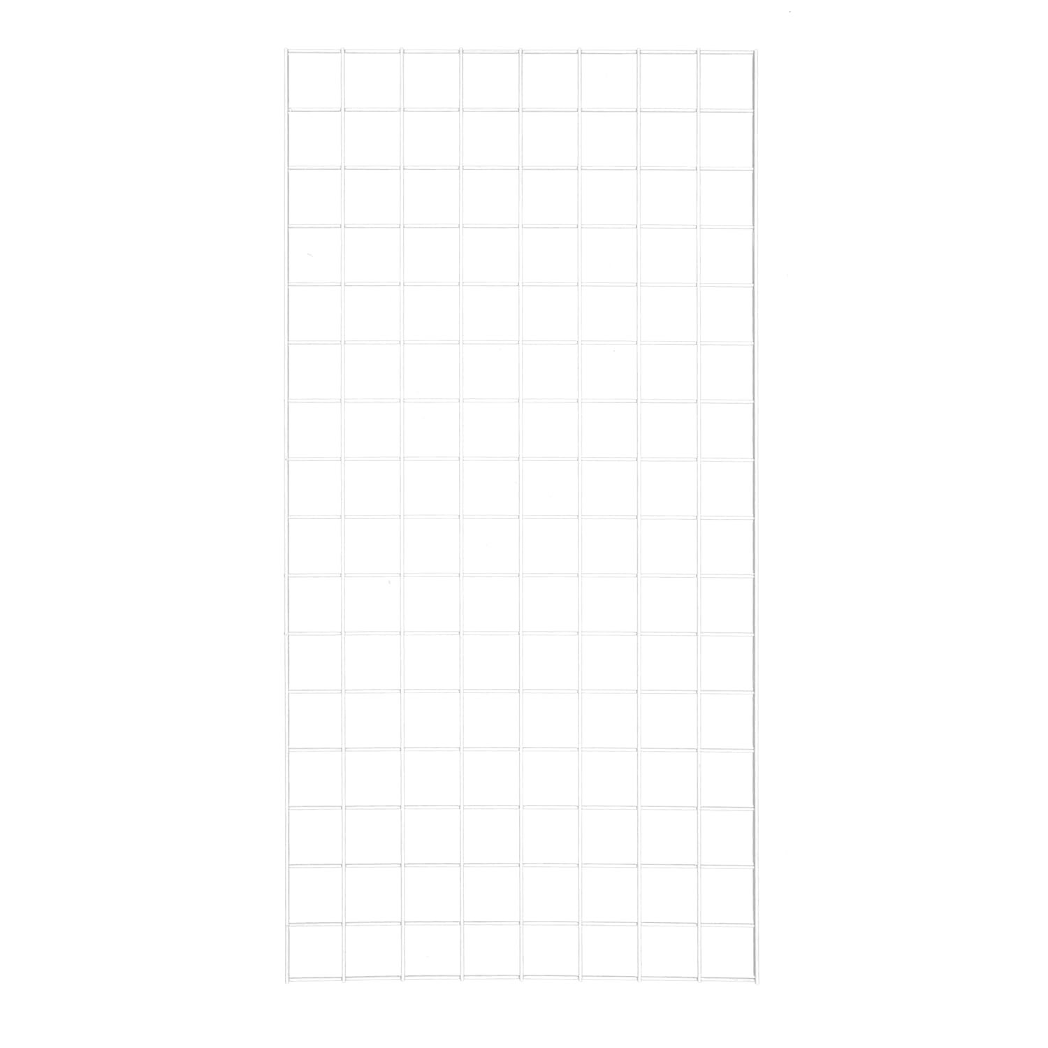 Wire Grid Panel 2' x 4' with 4 Wall Mounts White Retail Display Craft Gridwall