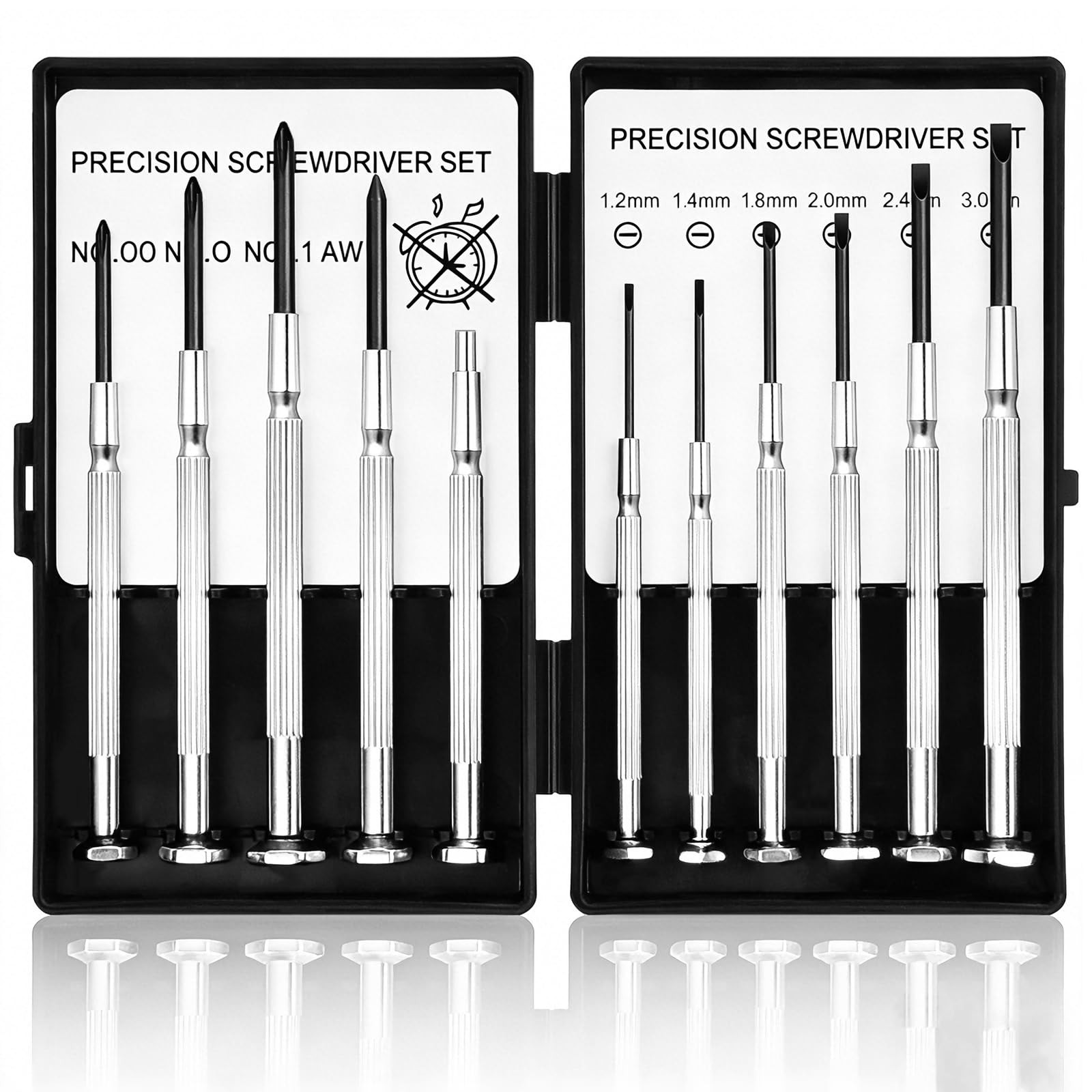11PCS Small Precision Screwdriver Set, Premium Mini Screw Driver Set Kit, 6 Diff