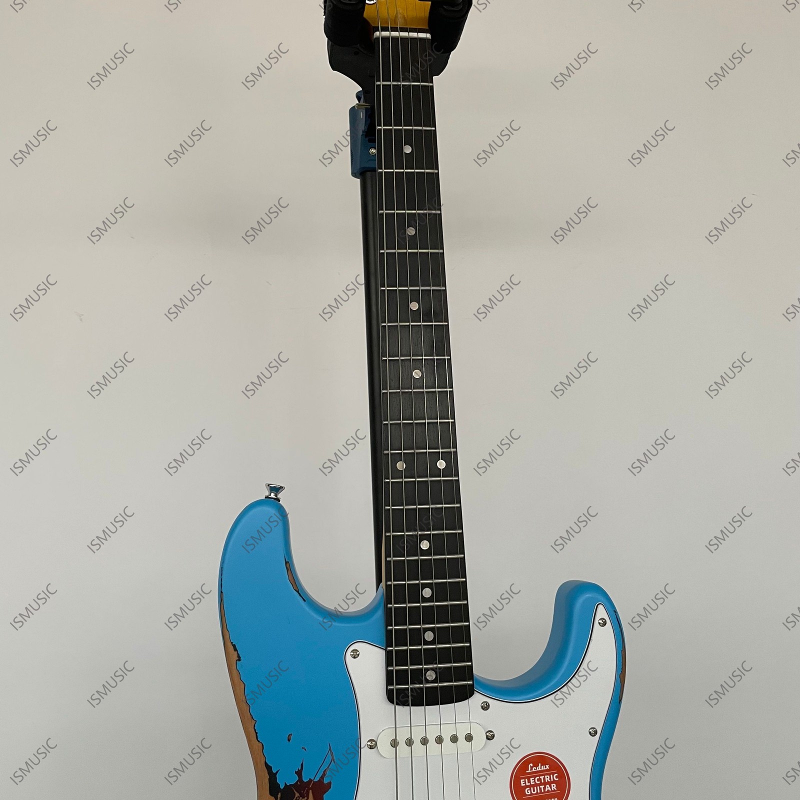 Aged STT Solid Body Electric Guitar Bone Nut Tremolo SSS Pickups Blue Body