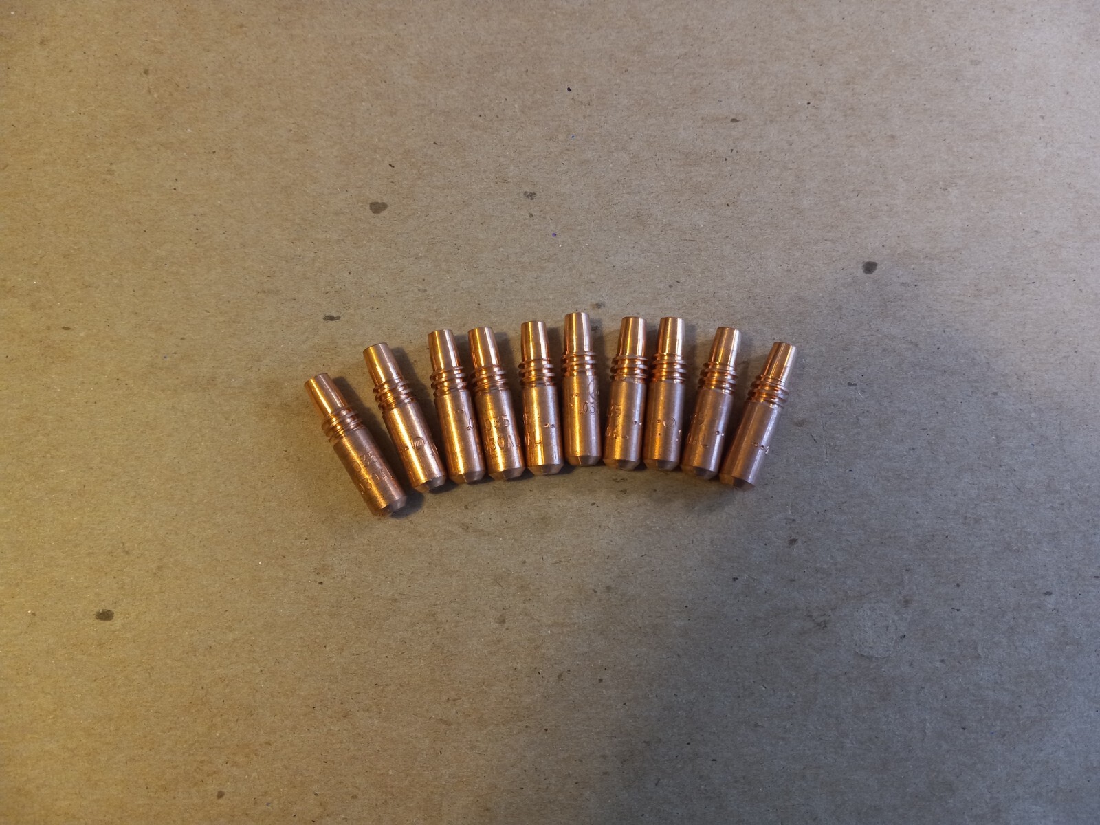 10 PACK - MILLER MIG CONTACT FASTIPS 206186, .035/.030AL WIRE DIA - FREE SHIP