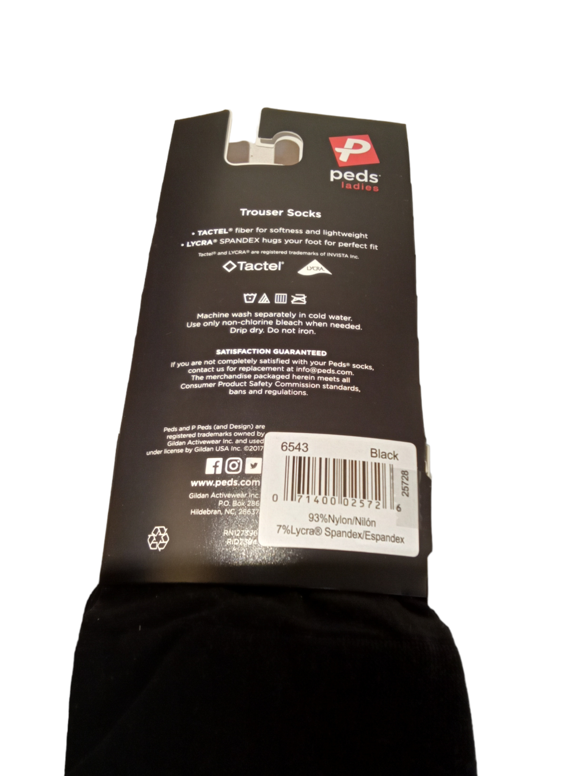 Peds Ladies - 6 Pair Trouser Socks (5-10)