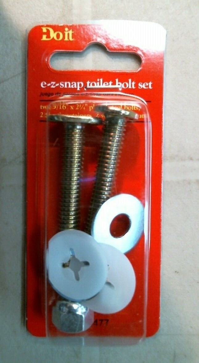 DoitBest 405477 E-Z Snap Toilet Bolt Set,  FS