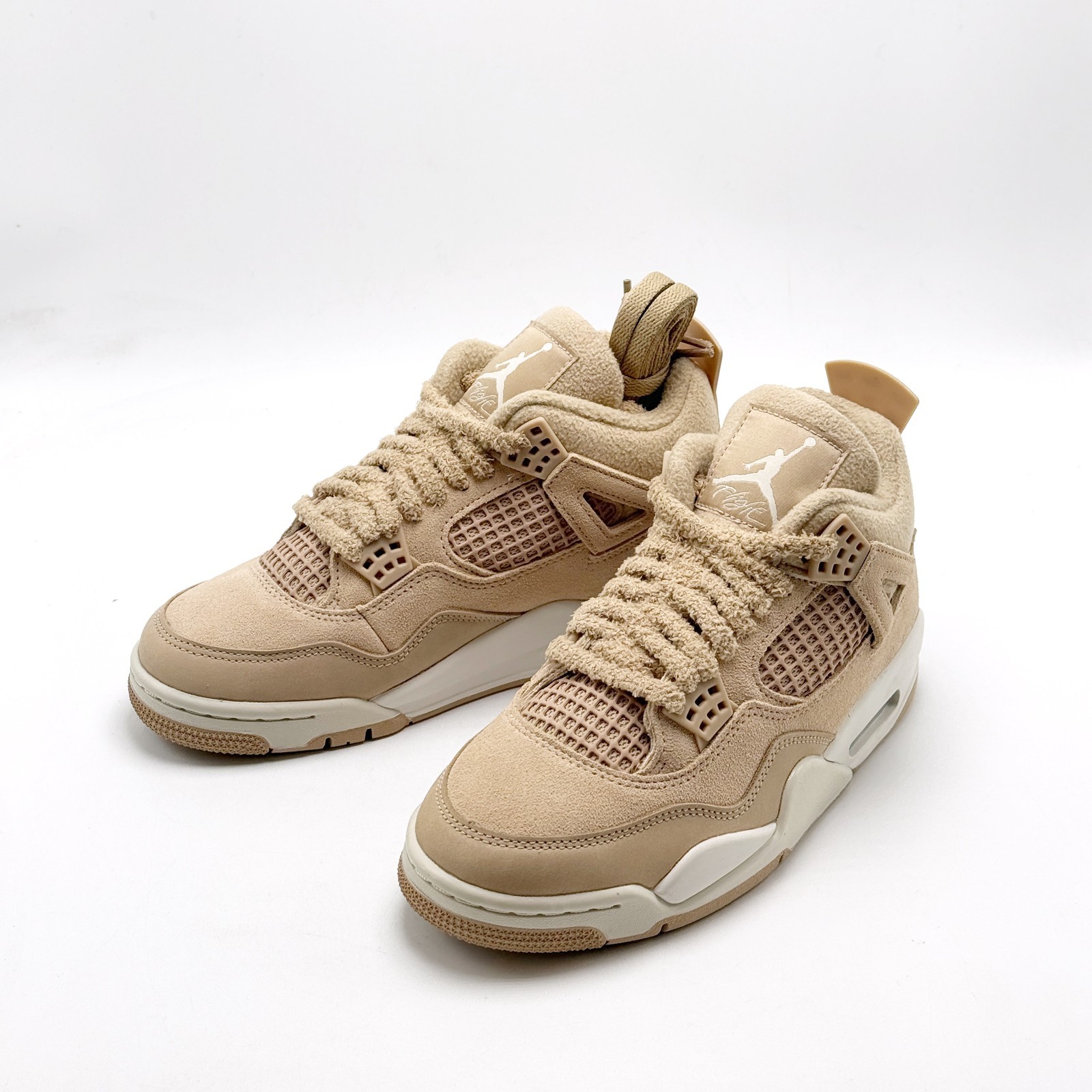 *NEW* WOMEN NIKE AIR JORDAN 4 RETRO HEMP / LIGHT OREWOOD BROWN (HV0823 200) 👍