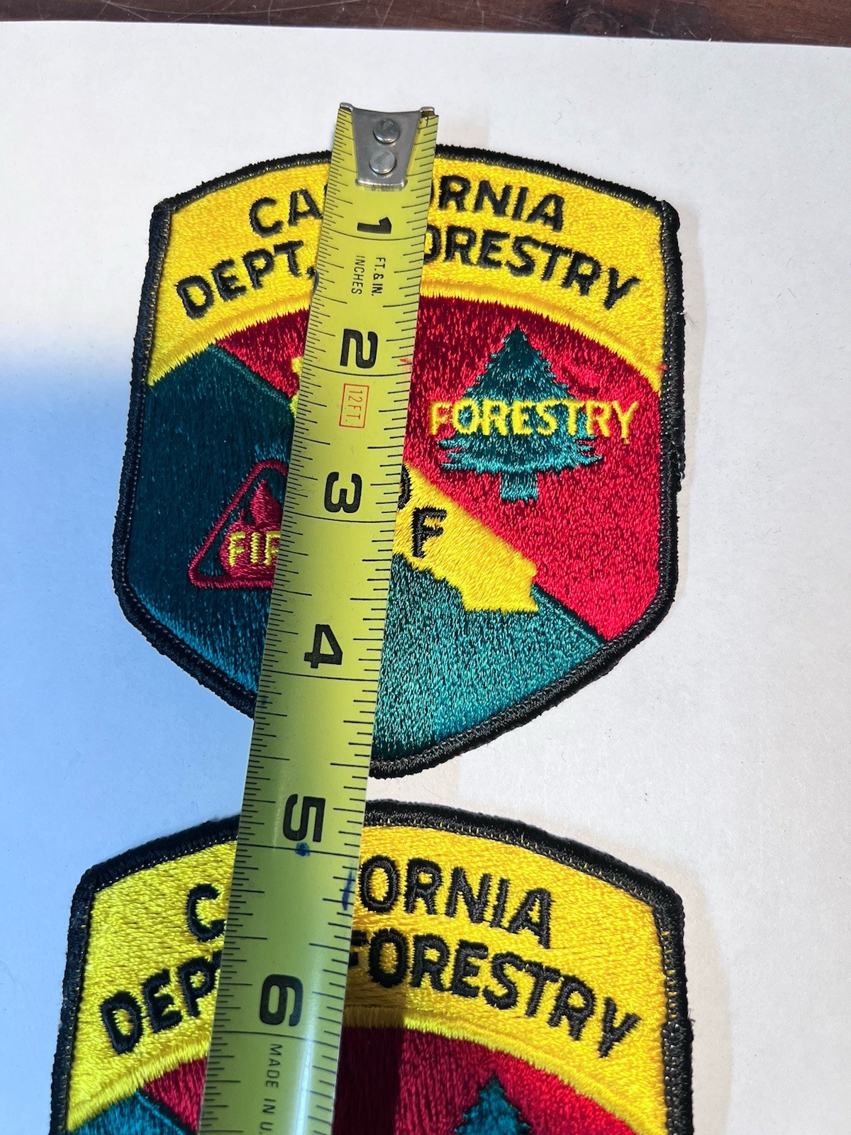 2- NOS Vintage CDF California Department Of Forestry Forest Firefighting Patch