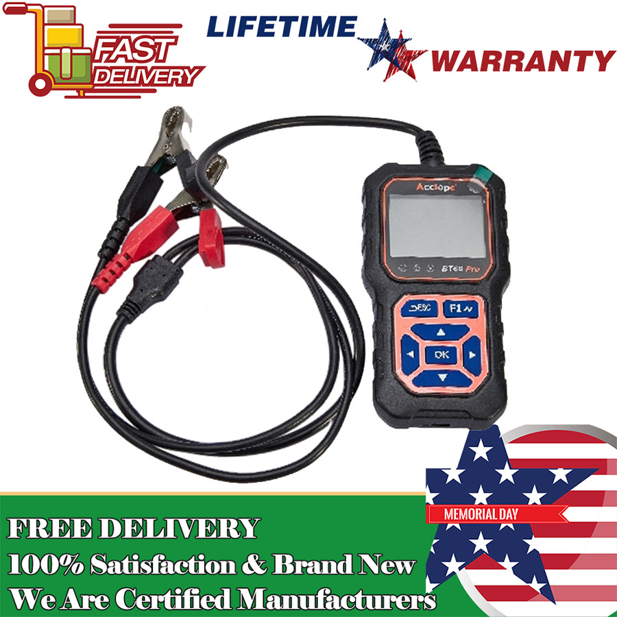 Car Battery Automotive Load Test, QR Cloud Report (No App) For Truck Car RV