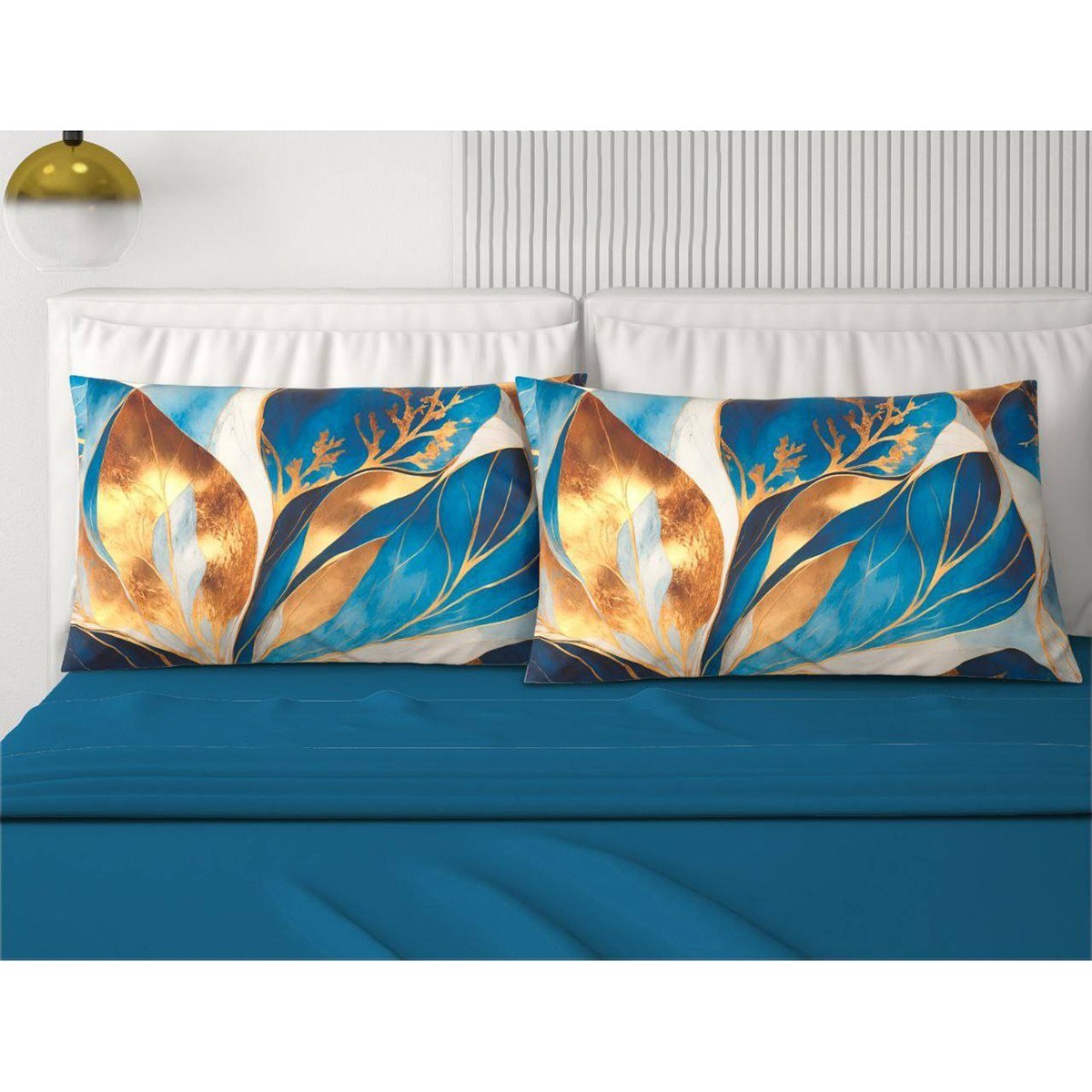 MARY Solid Color Fancy 4 Pillowcases Double Cotton Sheet Set