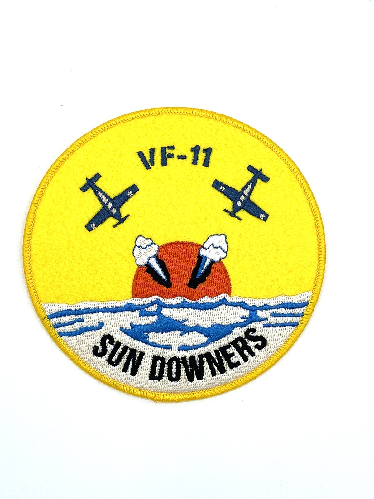 VF-11 Sundowners Patch – With Hook and Loop, 5"