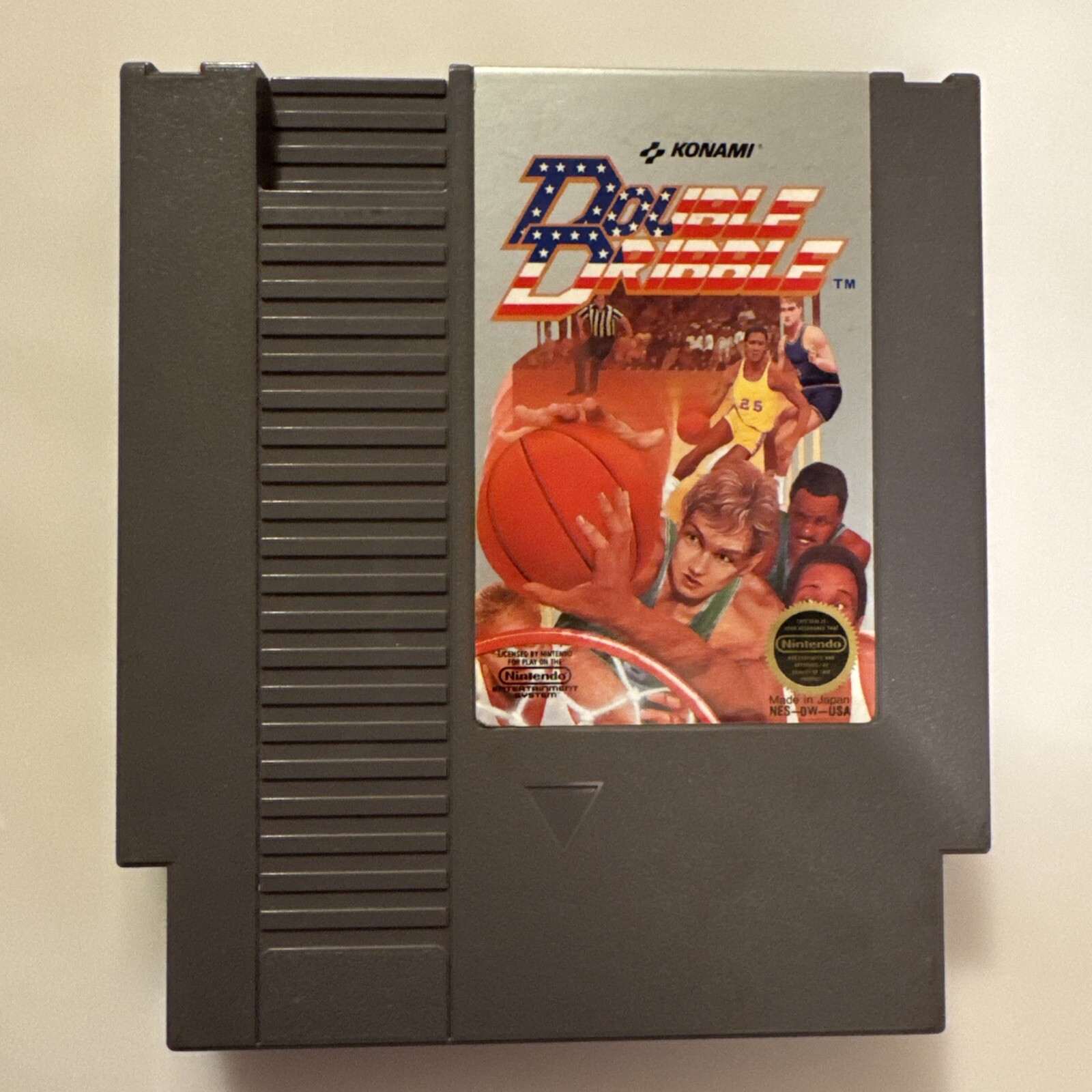 NES Double Dribble (corner 3) Box,manual, Game Included