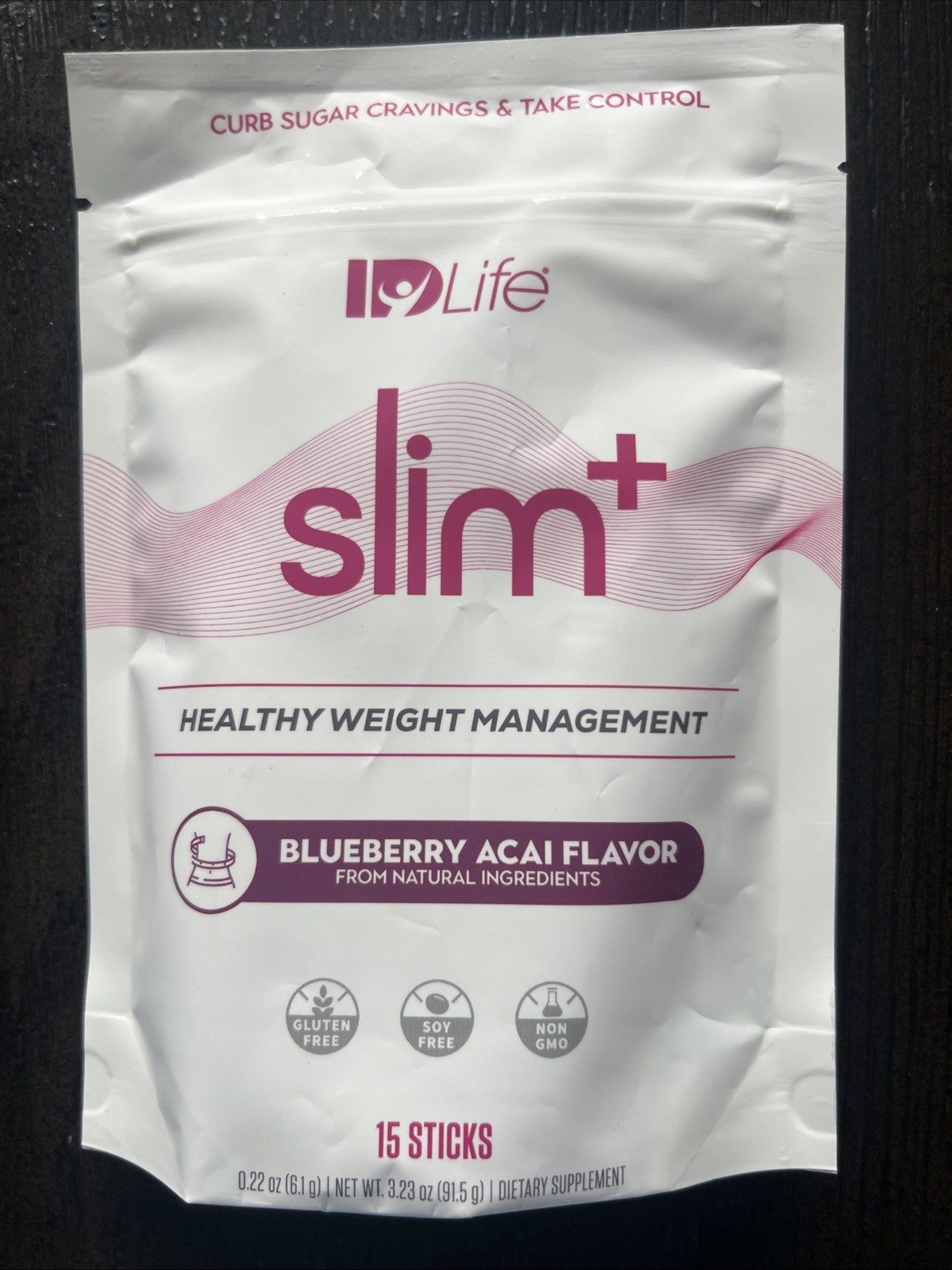 IDLife Slim+ Healthy Weight Mgmt Blueberry Acai 15 Sticks - New! ID Life