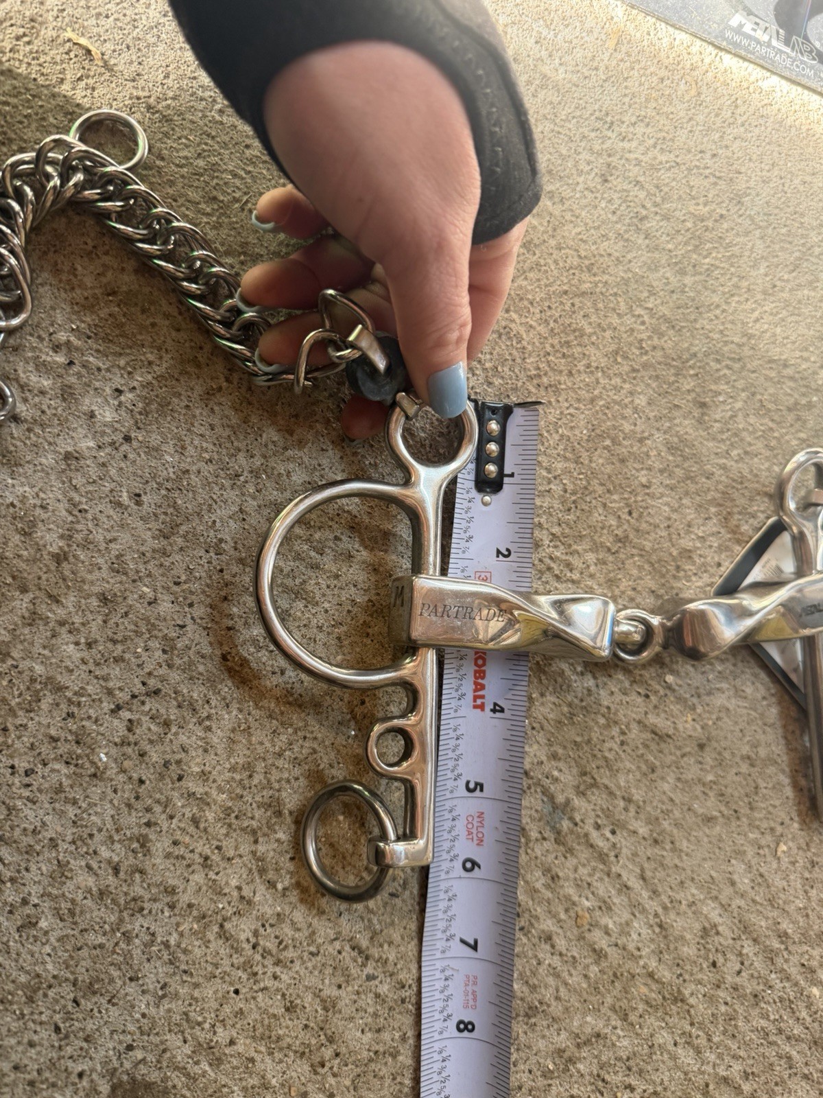 NWT 5.75” Metalab Thick Slow Twisted Pelham Bit