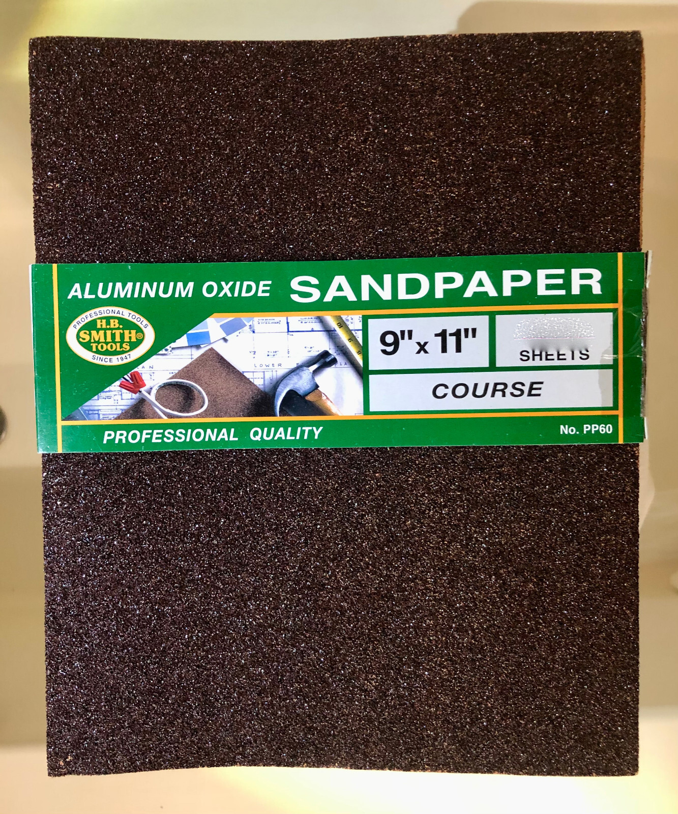 🎁 10 Sheets Sandpaper 9x11” Aluminum Oxide 60 Grit Course PP60 Professional 🎁