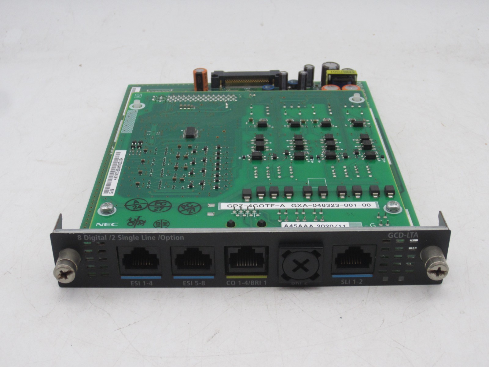 NEC GCD-LTA GPZ-4COTF 8 Digital /2 Single Line /Option Card Blade``