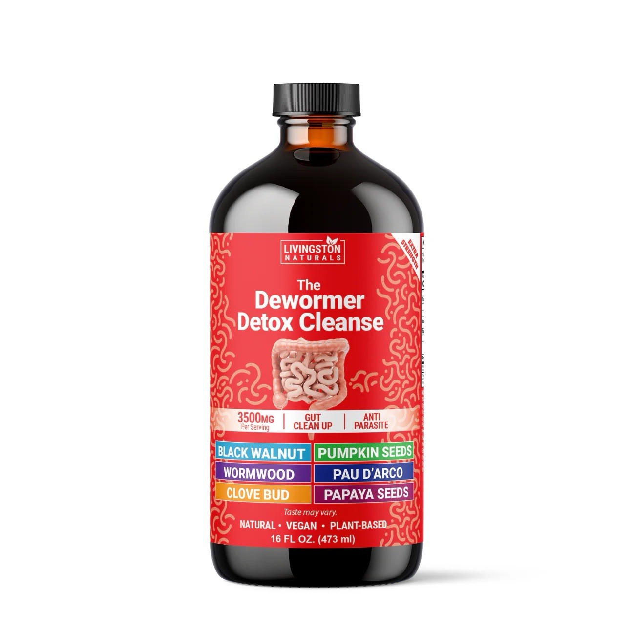 The Dewormer Detox Cleanse By Livingston Natural Herbal Labs, Plant-Based Foods