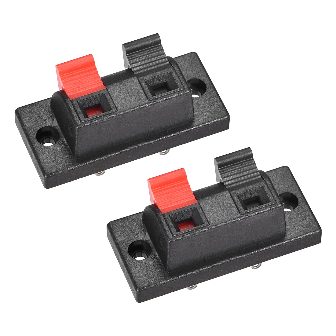 2 Way Speaker Terminal Clip Push Release Audio Cable Terminal Strip WP2-10 2PC