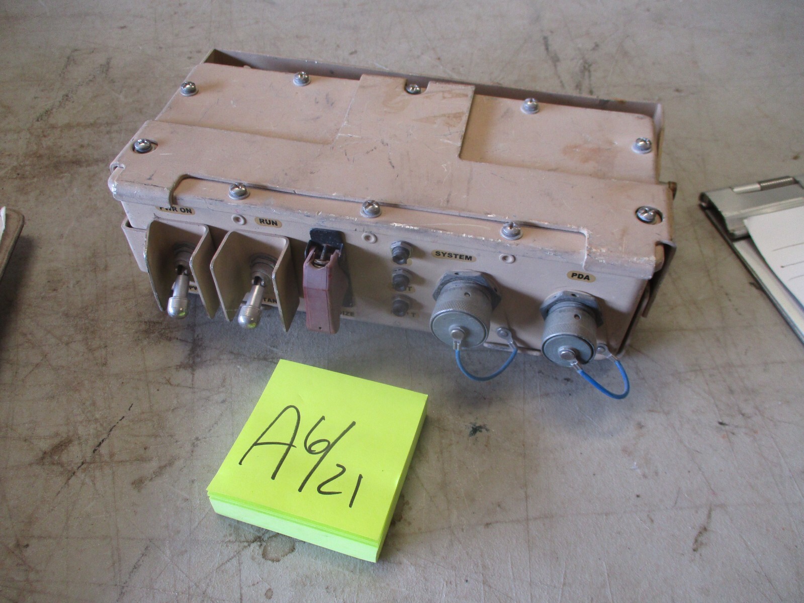 Used Warlock IED Countermeasure Remote Control Panel & Bracket for HMMWV