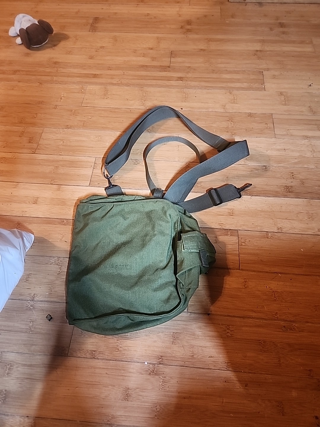 USGI MILITARY M40 SERIES GAS MASK BAG OD GREEN CARRIER ARMY PACK HAVERSACK EXC