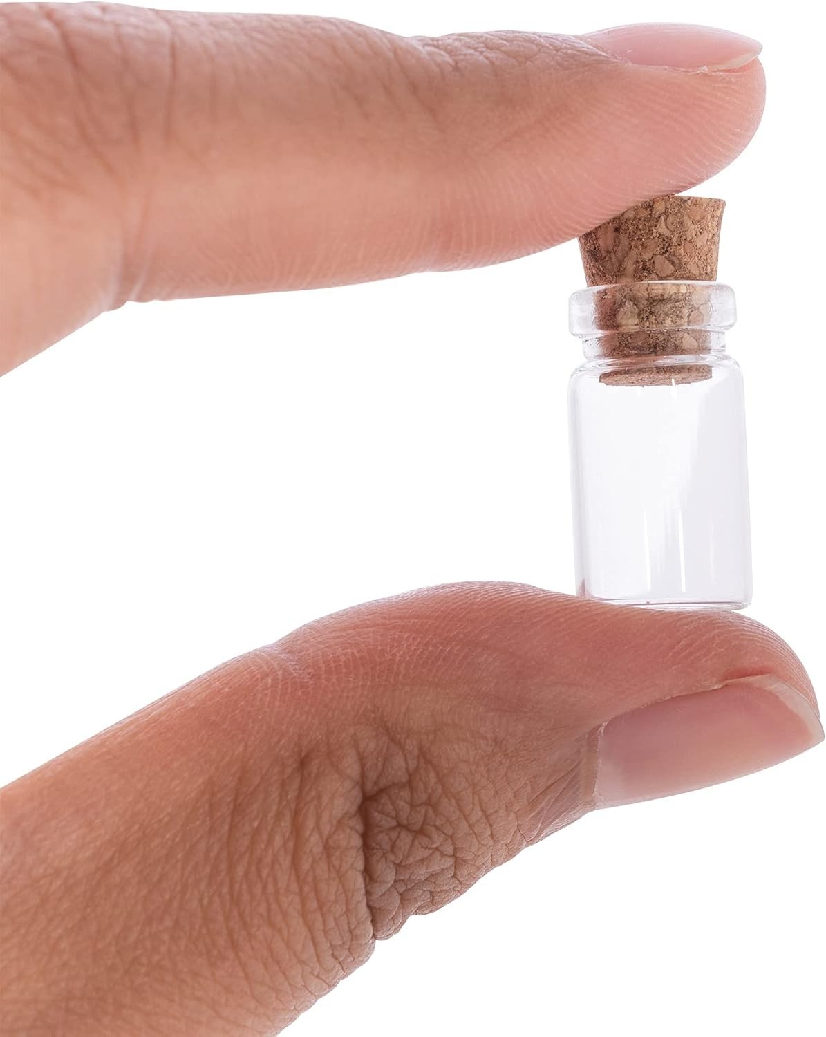 Clear Glass Jars Bottles 50 Pack Mini, Tiny, Cork Stoppers, Arts & Crafts, Pr...