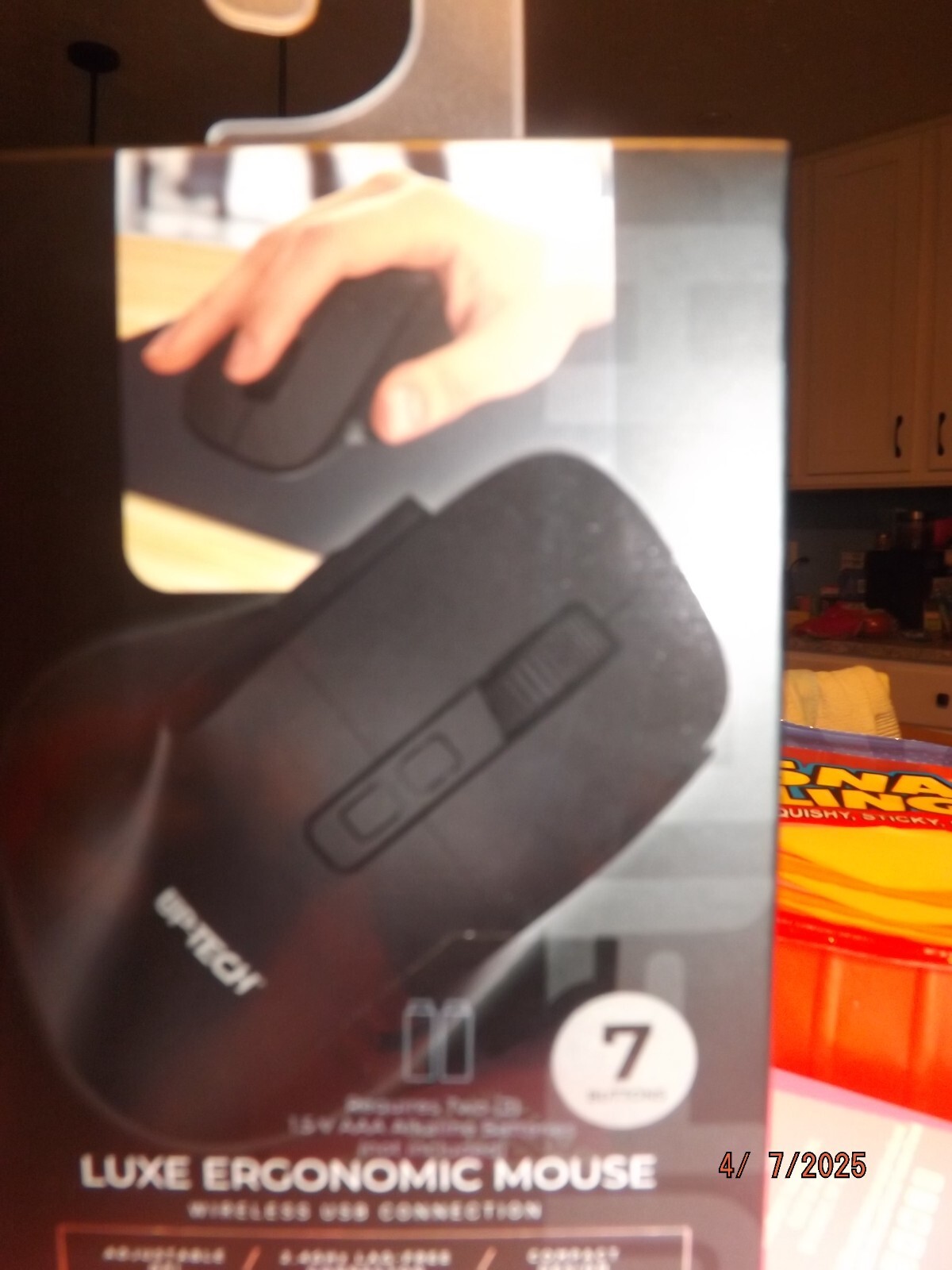 Black Luxe Ergonomic Wireless Mouse NEW