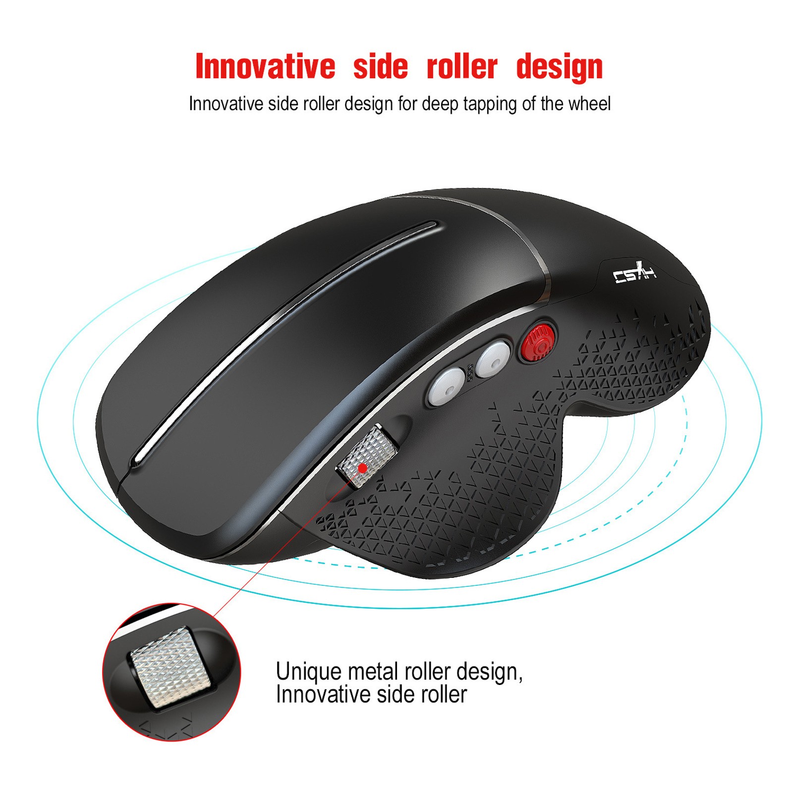 Wireless Vertical Mouse 2.4G Ergonomic Vertical Gaming Mouse 6-Button Desig EBSE