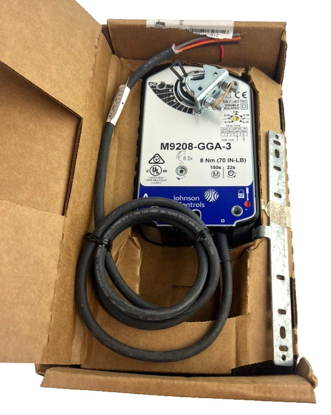 Johnson Controls M9208-GGA-3 Electric Spring Return Damper Actuator 150 SEC.