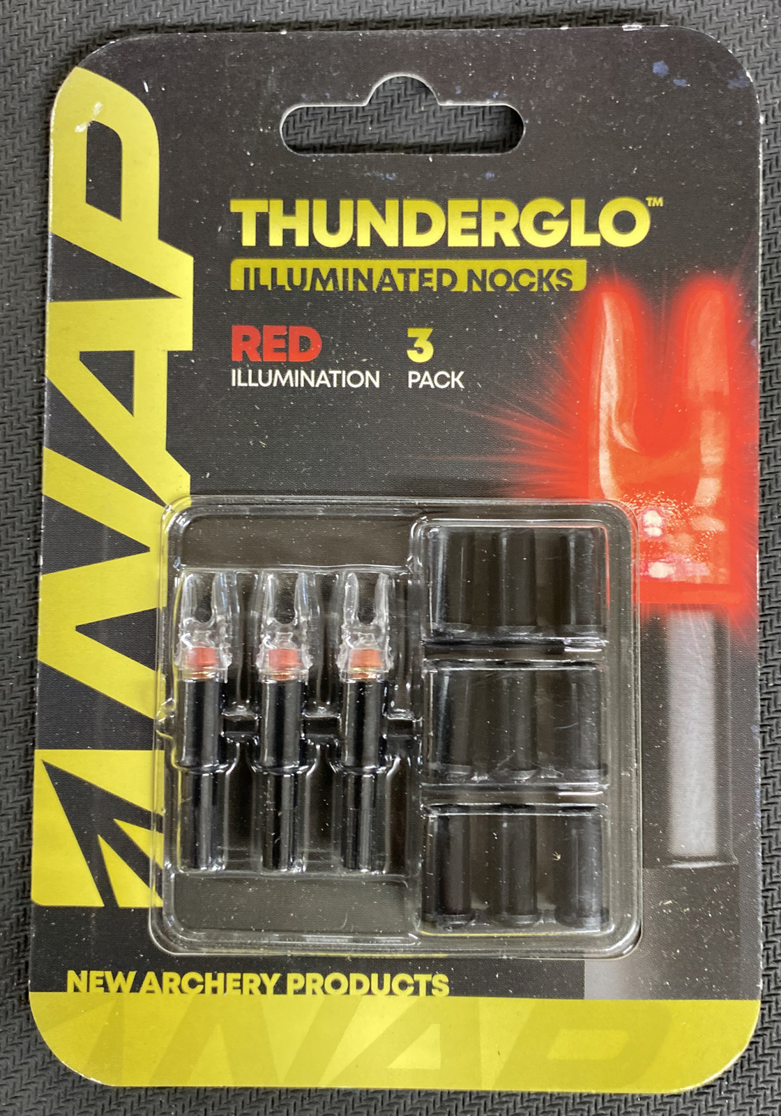 NAP Thunderglo Lighted Nocks - Red 3 pack