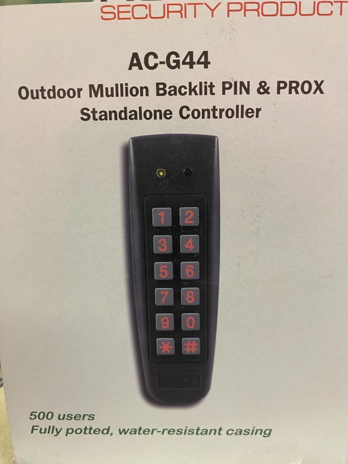 Rosslare AC-G44 Outdoor Backlit Standalone PIN & Proximity Controller 125Khz