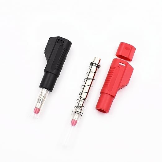 10sets Retractable Sheath 4mm Banana Plug Connectors Stackable Wire Solder Multi