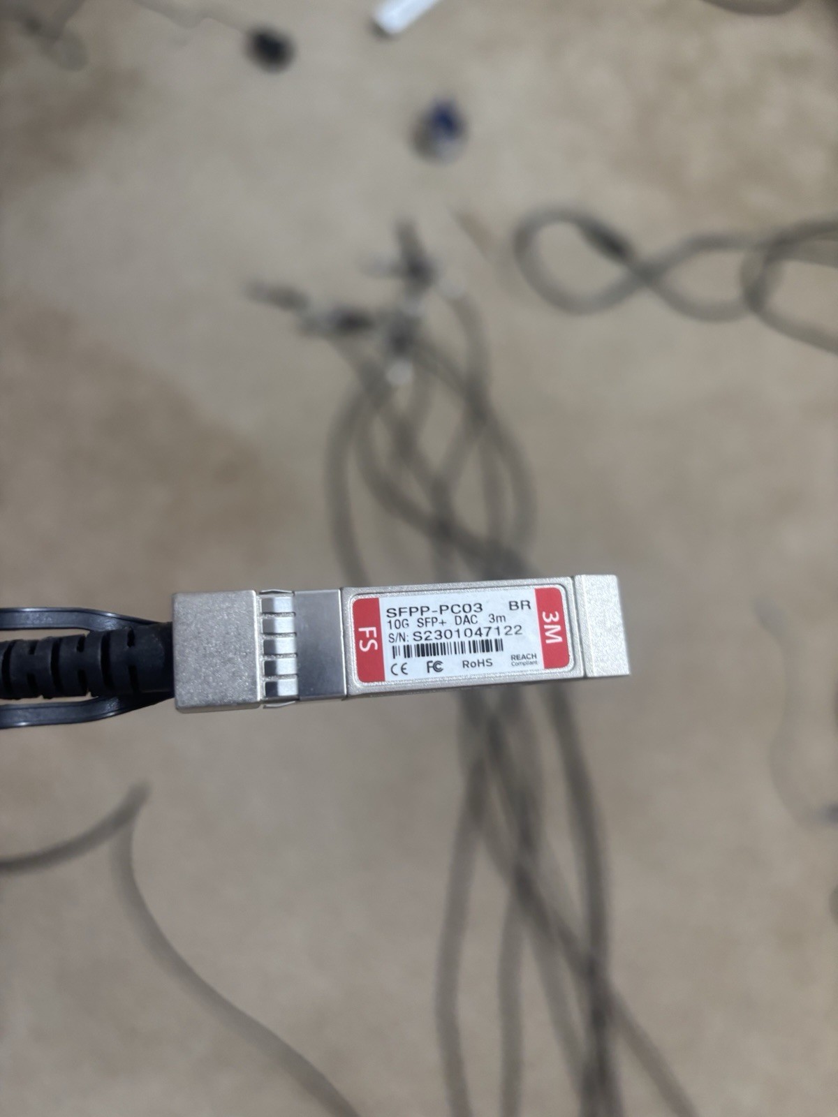 FS SFPP-PC03 3M (10ft) 10G SFP+ Passive Direct Attach Copper Twinax DAC