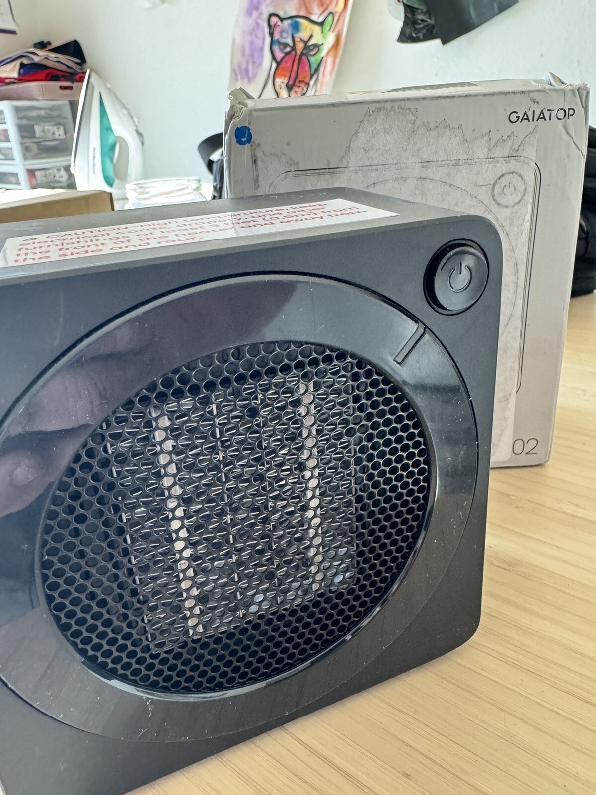 GAIATOP - Space Heater, 500W Indoor Use, PTC Ceramic Fast Heating  - Tested