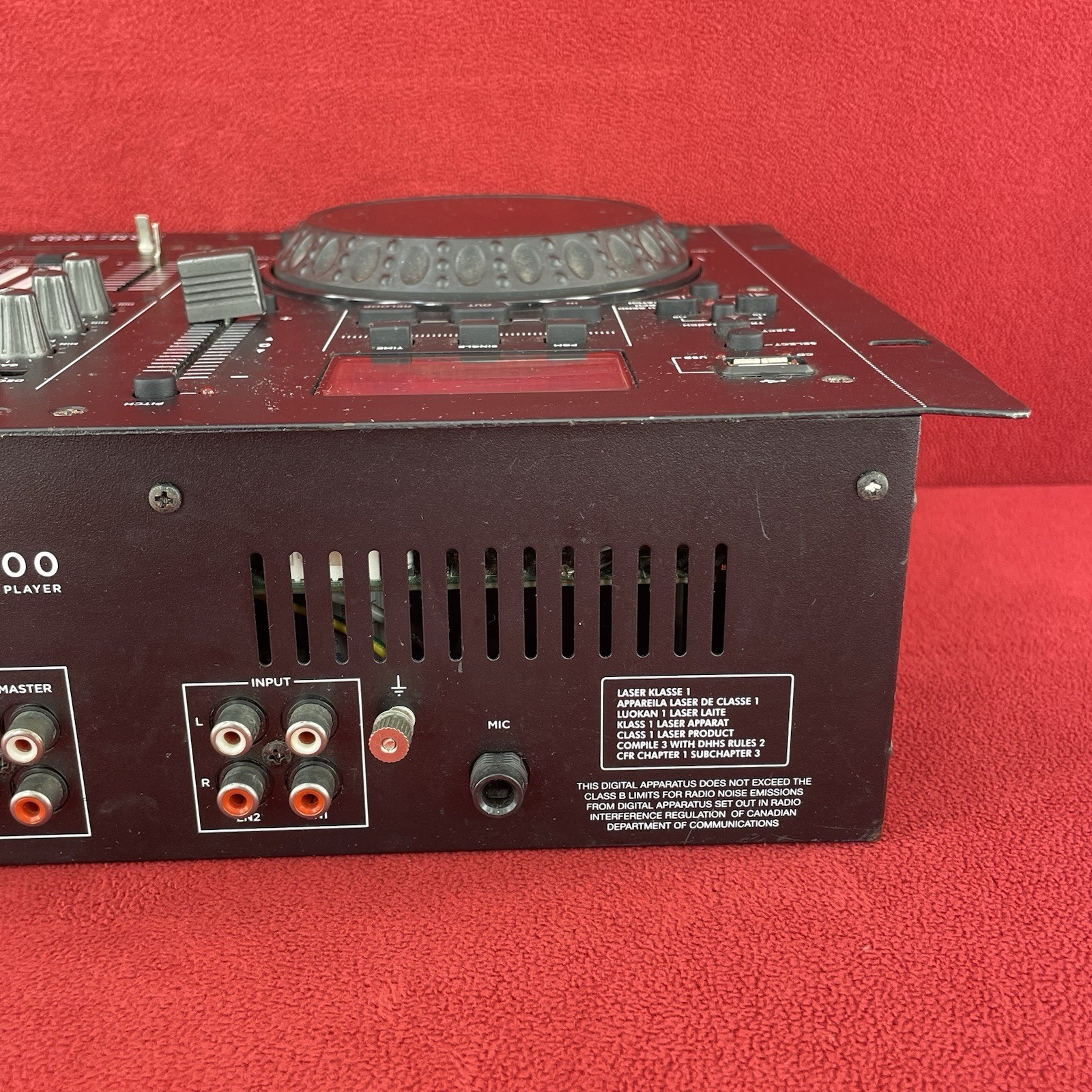 Gemini CDM-4000 Dual CD/USB DJ Media Player Console Only Half Usable