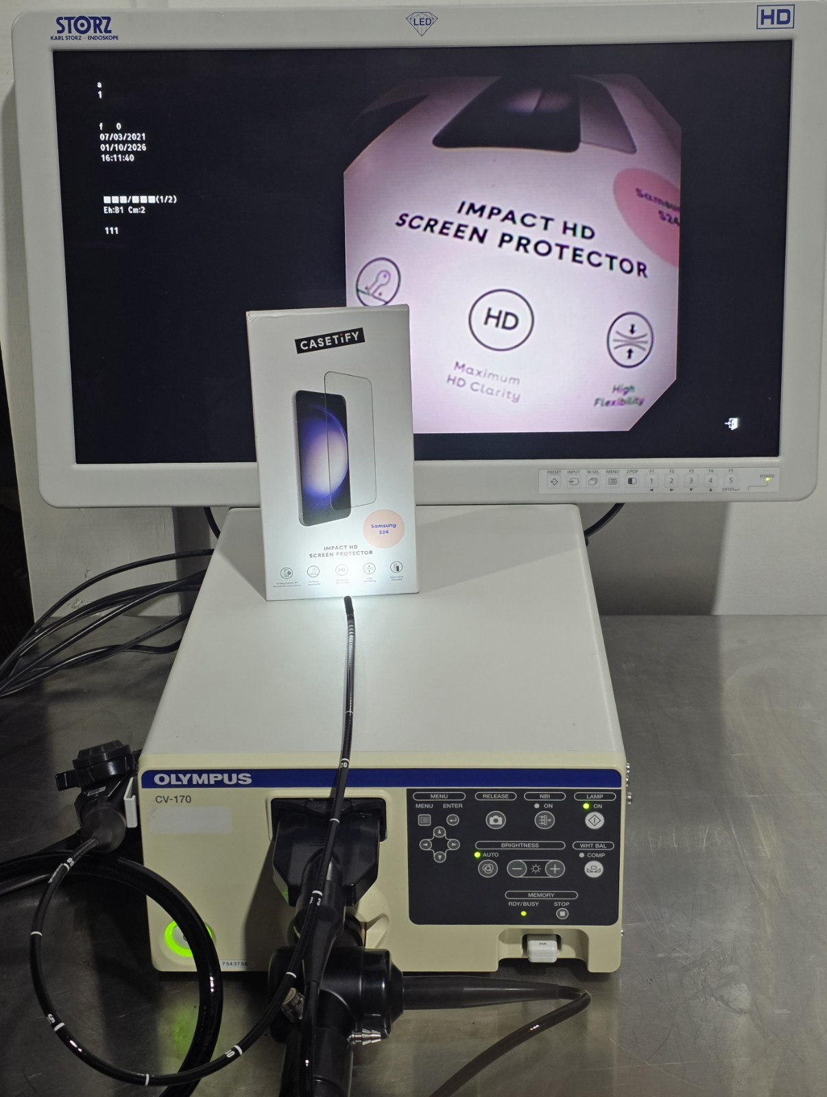 Olympus CV-170 Video Processor and Light Source