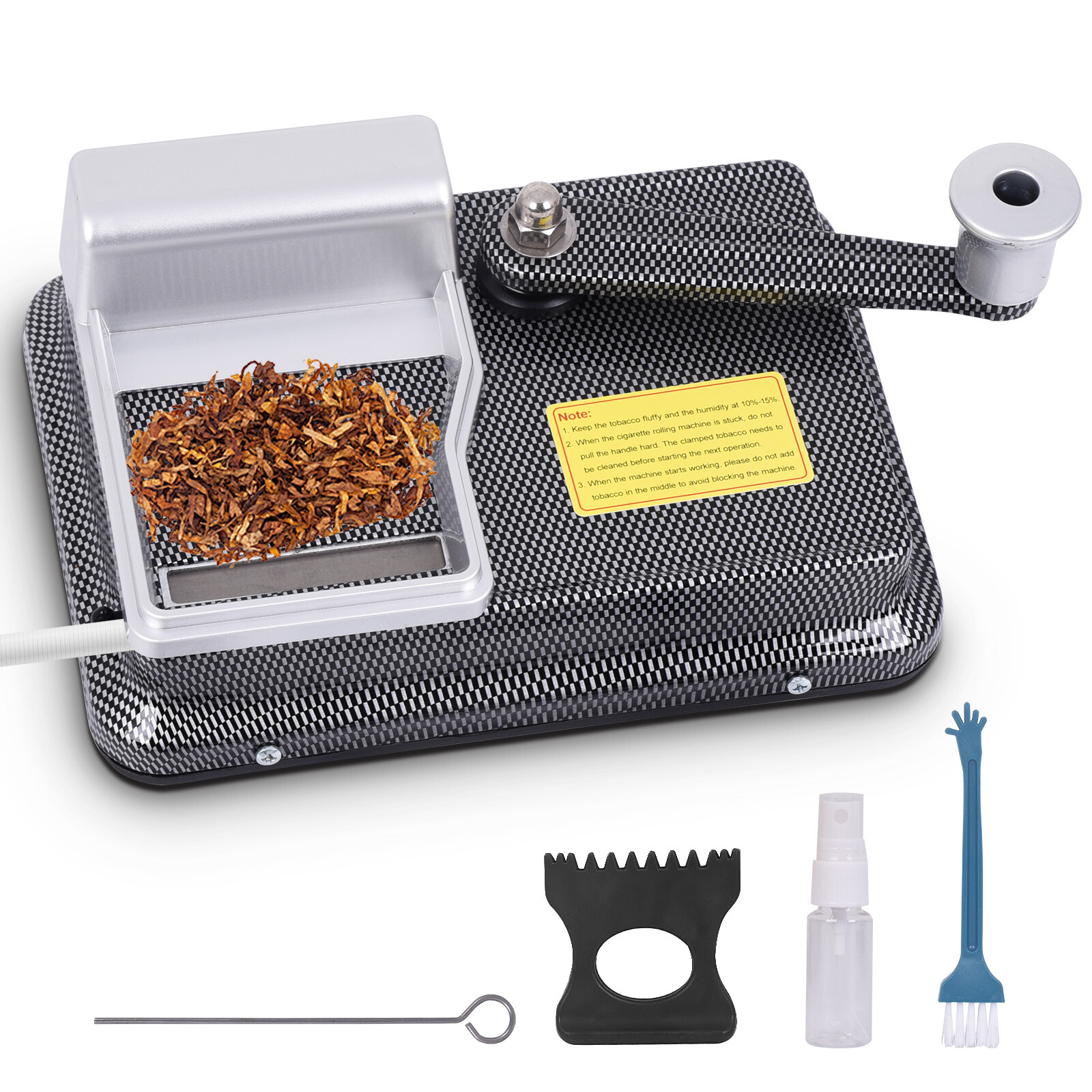APDALE 5.5" X 8" Cigarette Making Machine Portable Tobacco Injecter Gray