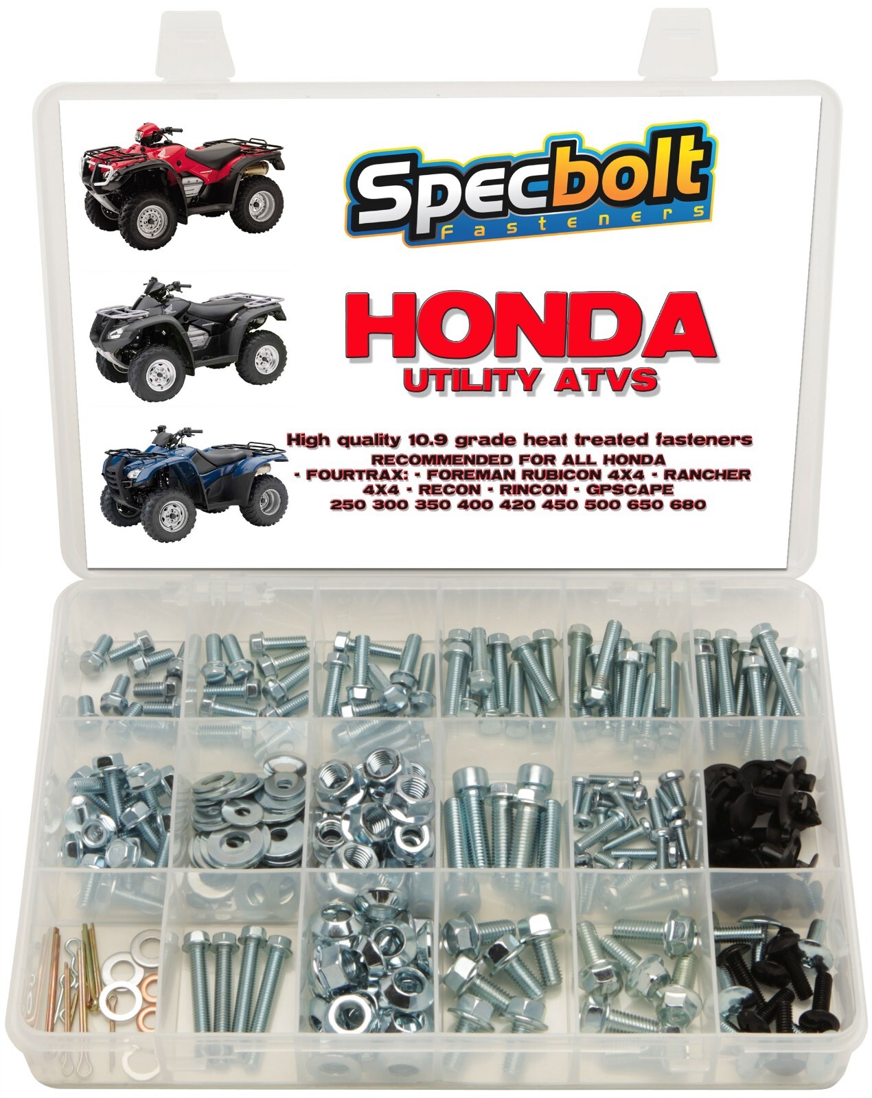 Bolt Kit Fits Honda ATV Foreman Rancher Rubicon 4X4 Rincon Scape Recon Fourtrax