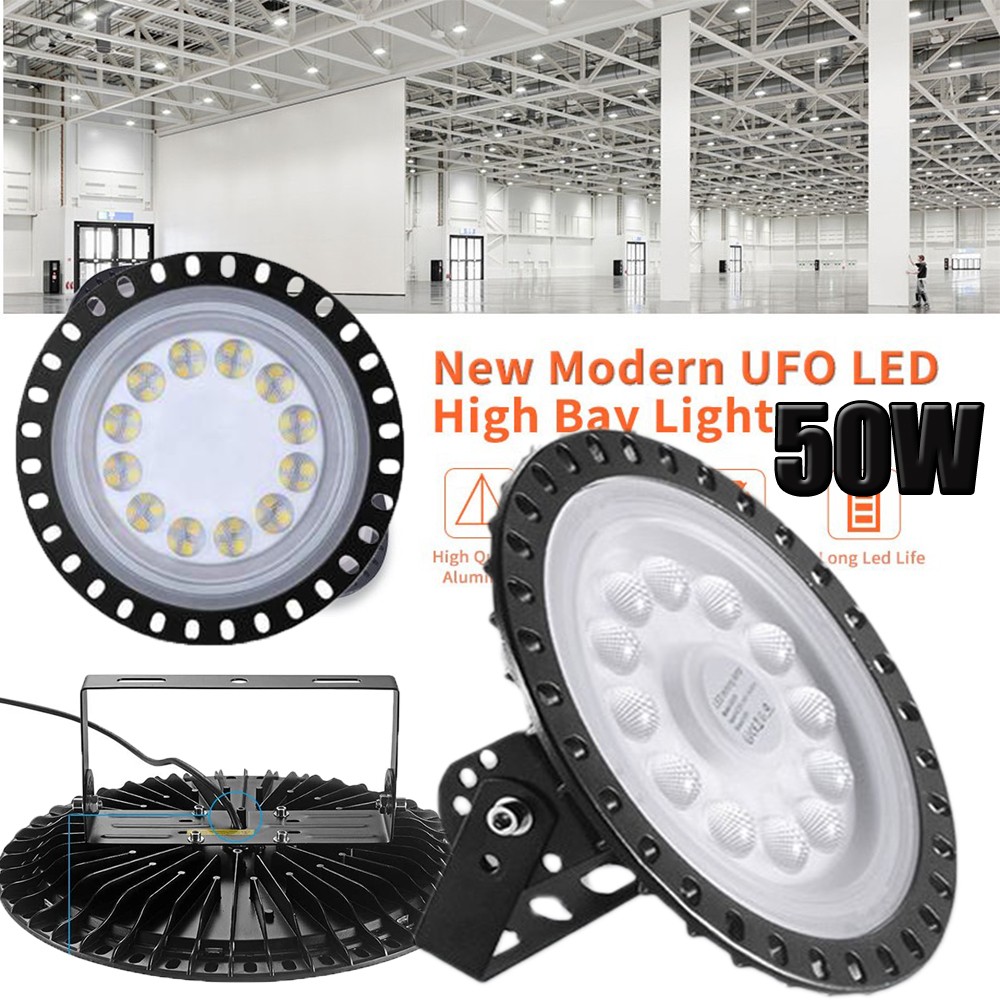 50W Led UFO High Bay Light Industrial Commercial Factory Warehouse Shop Light