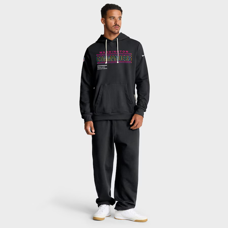 Authentic Nike Washington Commanders 2025 Crucial Catch Hoodie Standard Issue