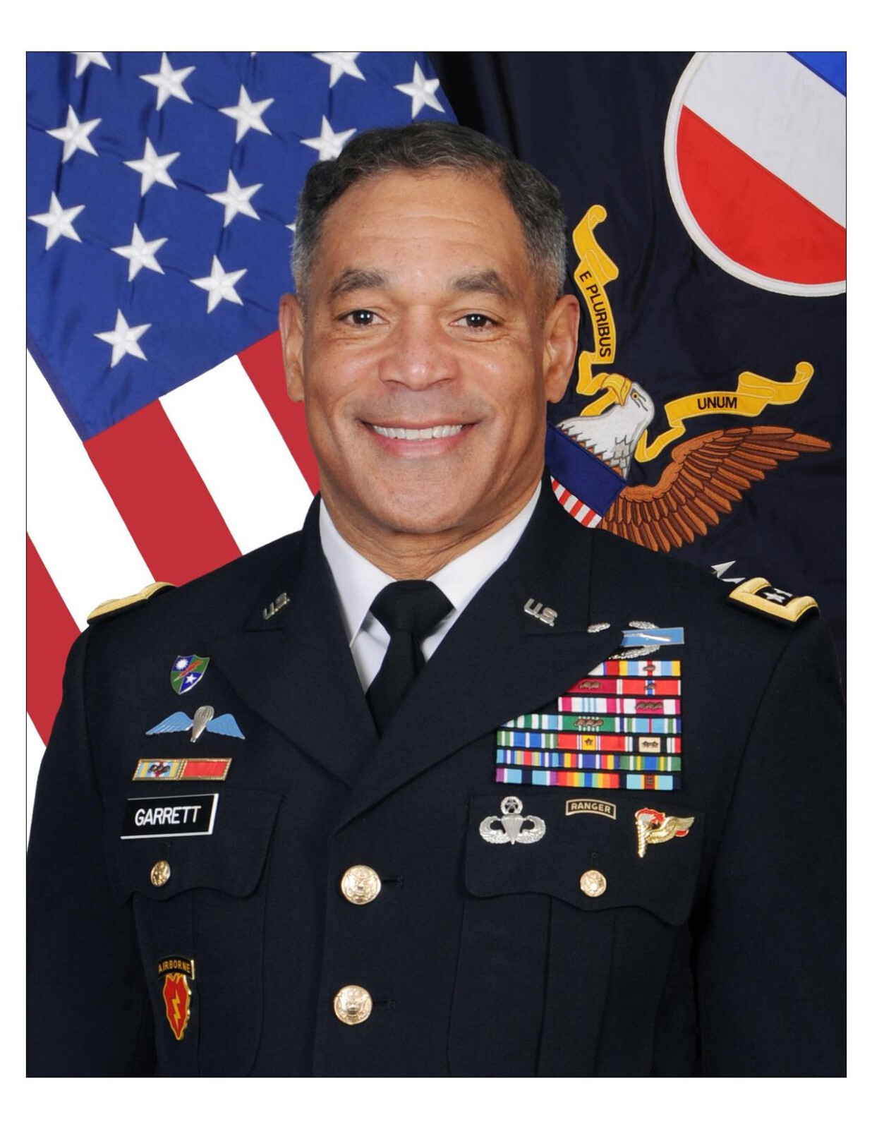 United States Army General Michael X. Garrett 8x10 Photo #2 On 8.5" x 11"