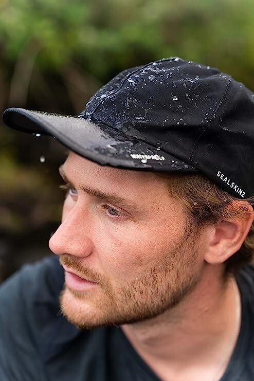 Sealskinz Waterproof All Weather Cap - Breathable & Windproof Hat - Black/Grey