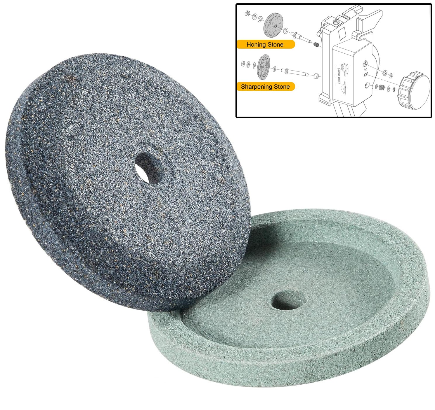 4022060160 Grinder Sharpening and Honing Stone Set for Bizerba Slicer SE8, SE8L