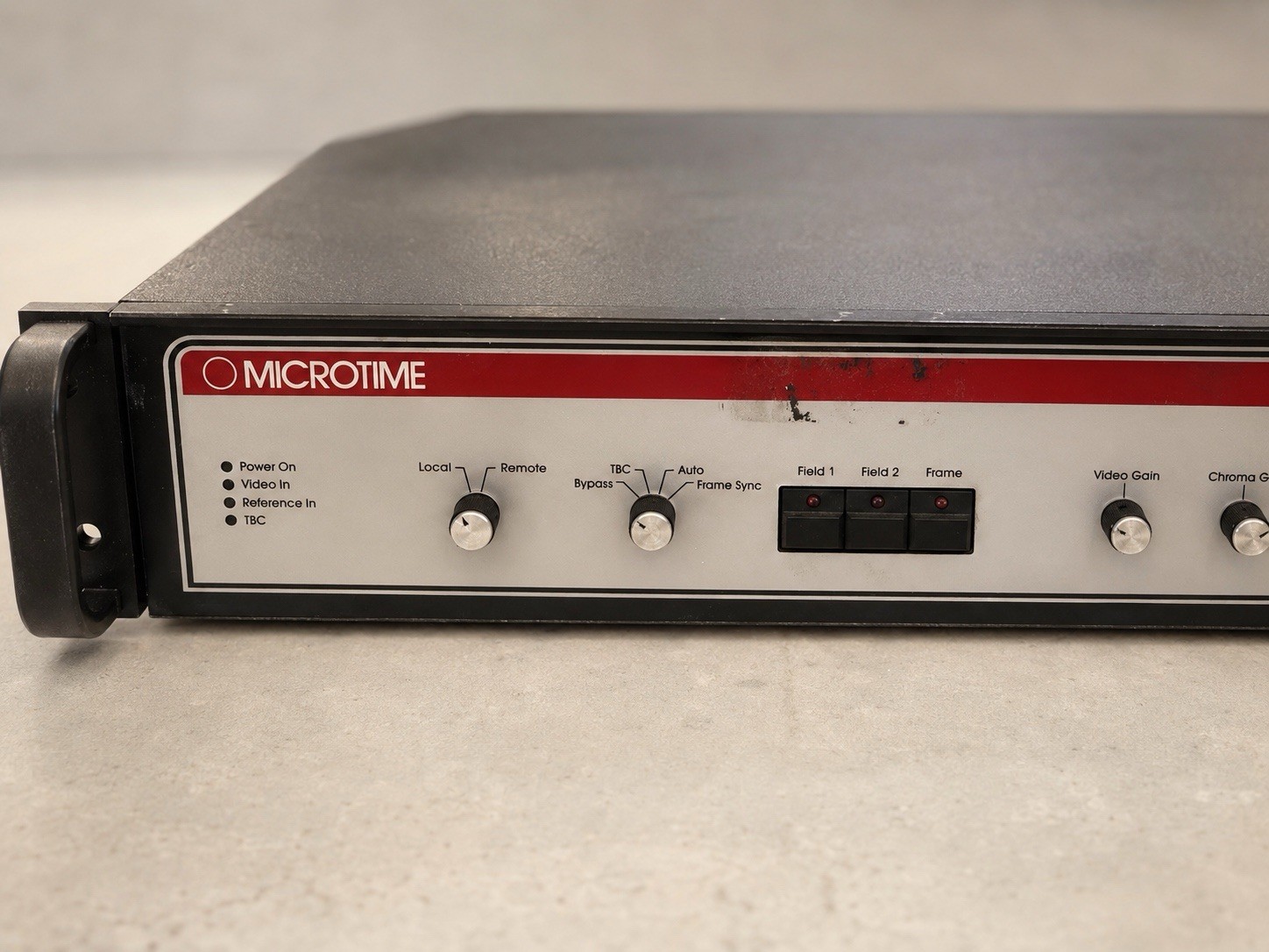 Microtime S-230 TBC/Frame Synchronizer Rack-Mountable w/ Video Gain Chroma Phase