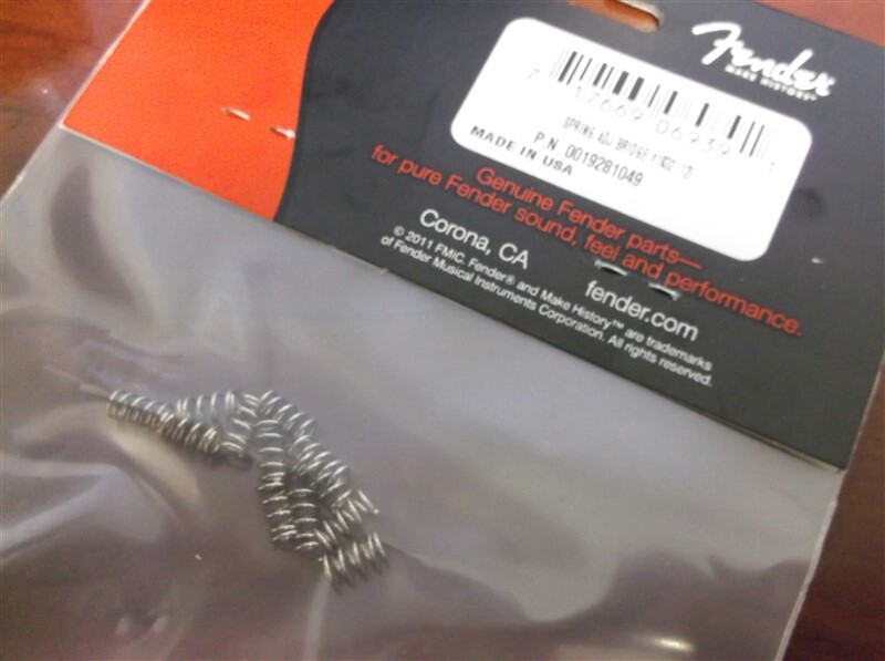 NEW Genuine Fender American Jaguar/Jazzmaster Intonation Springs, 001-9281-049