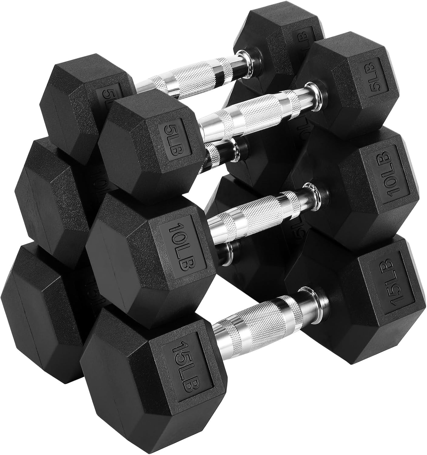 Dumbbell Set 60 -110 LB Weight Set Hand Weights Men Women Body Building Training