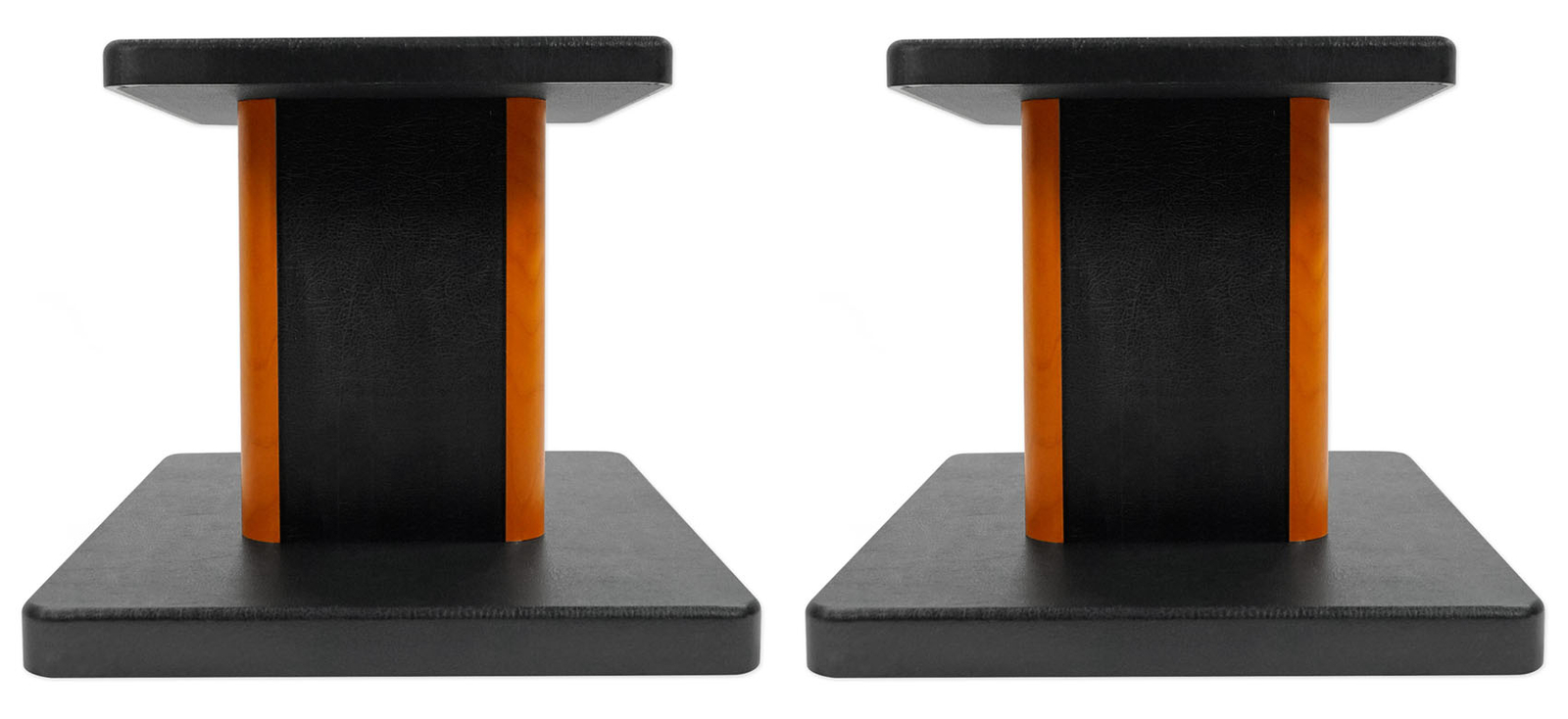 Rockville 8” Wood Studio Monitor Speaker Stands For Gemini SR-5 Monitors