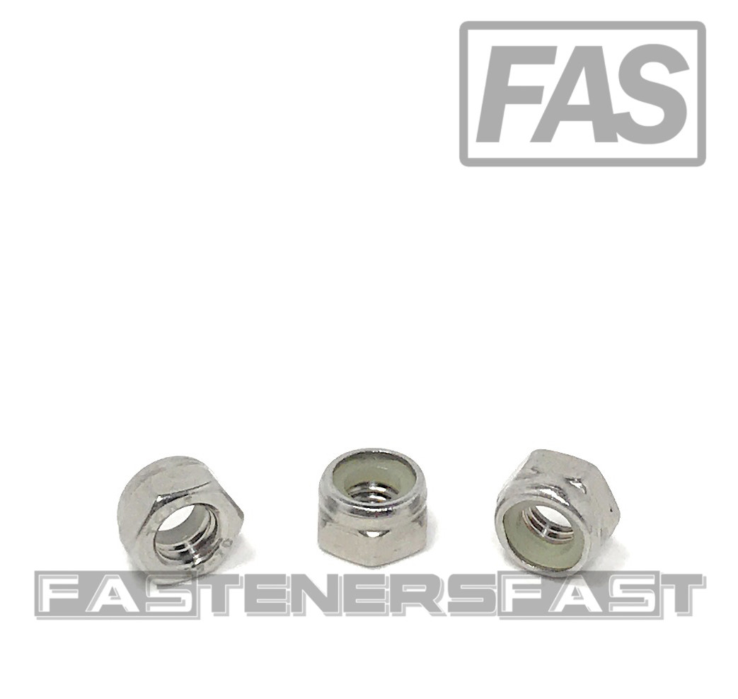 (50) M5 x 0.8 Stainless Steel DIN985 Metric Nylon Insert Lock Nuts 5mm A2 (50)