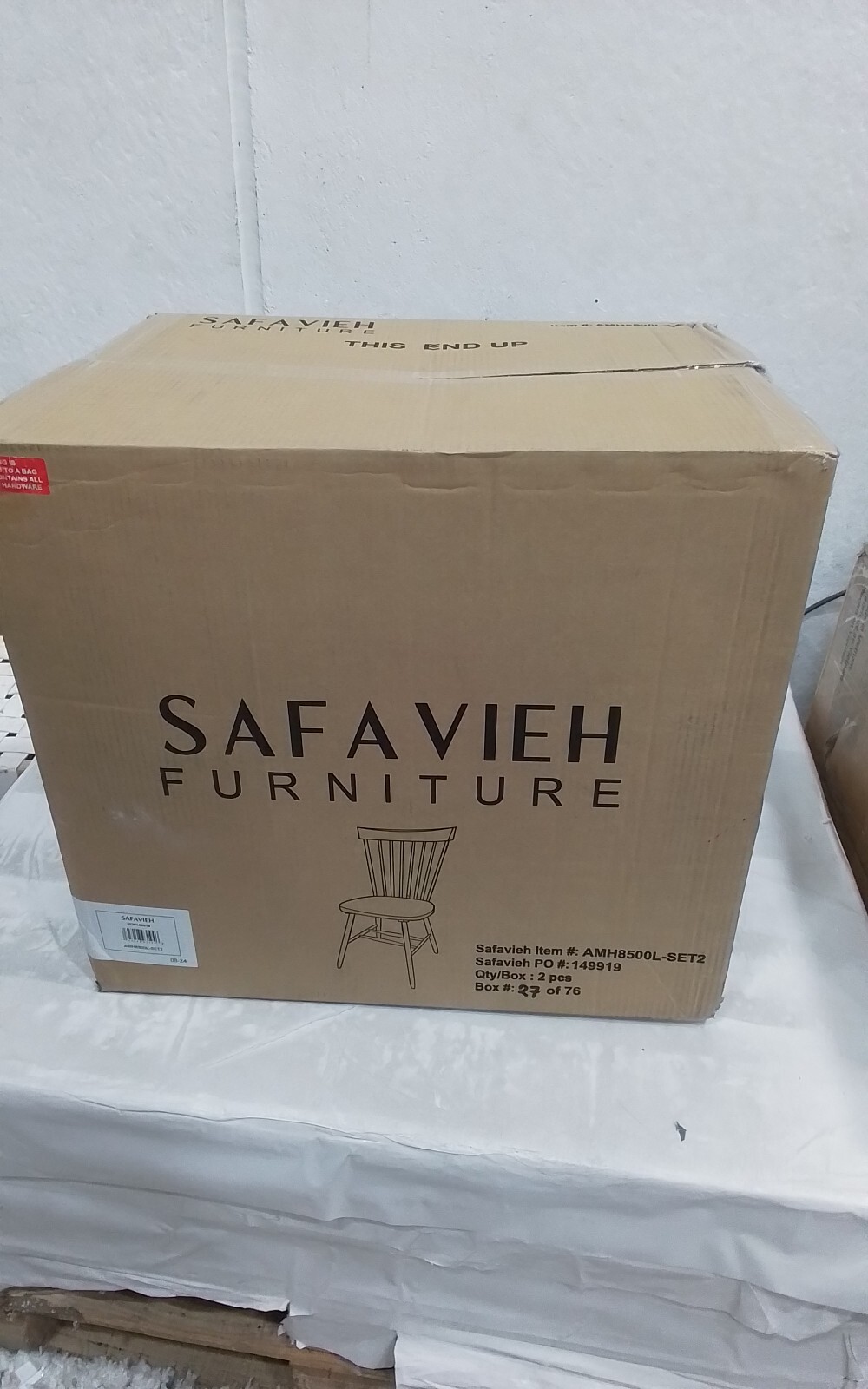 Safavieh PARKER SPINDEL SIDE CHAIR, Reduced Price 2172757389 AMH8500L-SET2