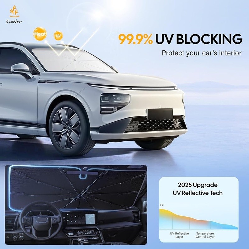 Windshield Sunshade Umbrella UV Blocker Foldable Car Accessory Auto Heat Shield