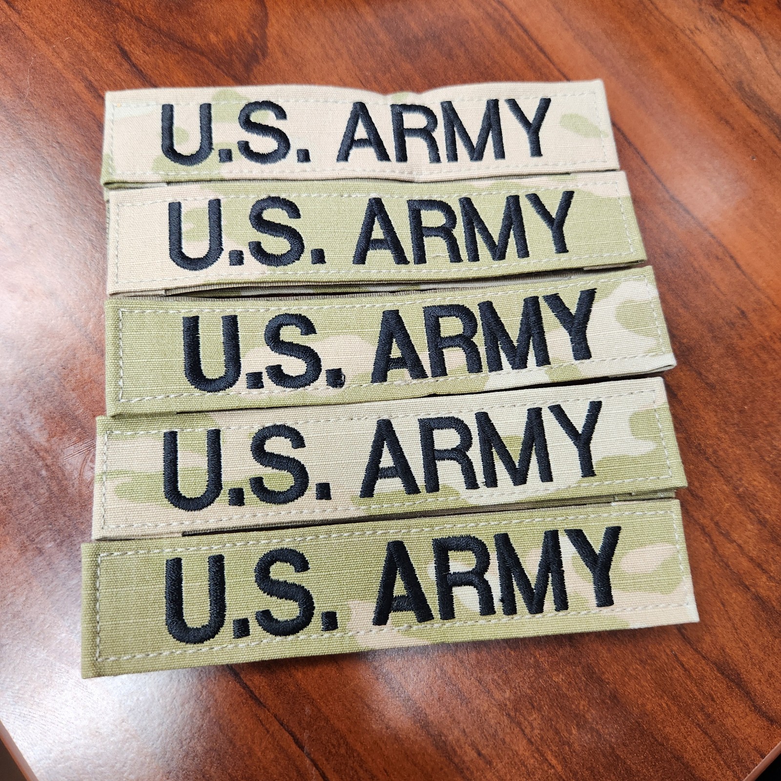 5 nametape lot - U.S. Army Name tape OCP Scorpion Multicam 3 COLOR  Hook  Patch