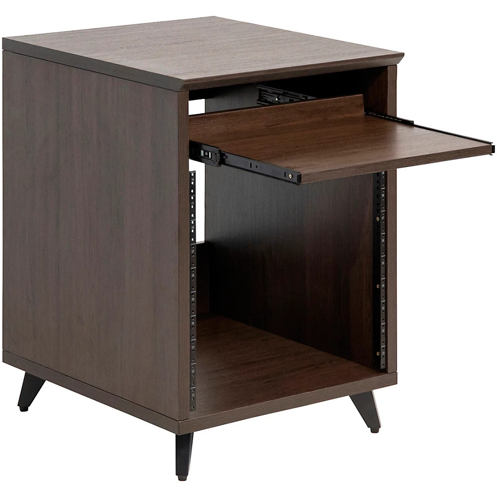 Gator Frameworks Elite Furniture Series 10U Studio Rack Table Dark Walnut