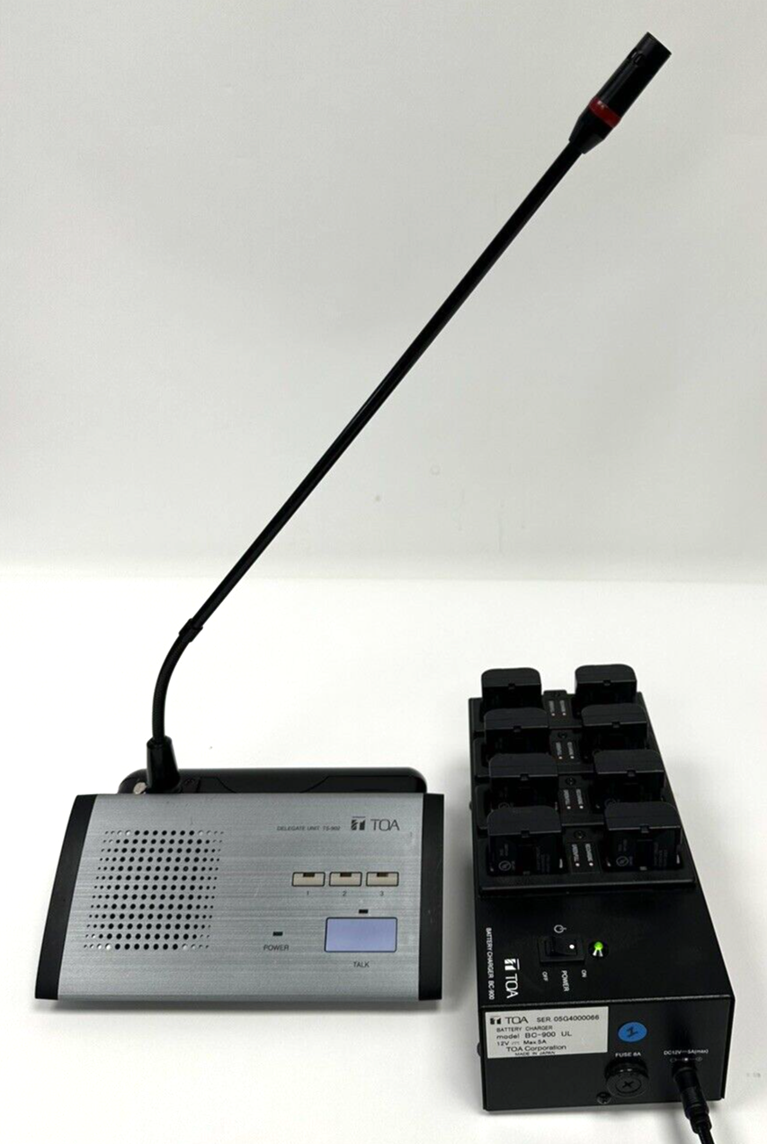 TOA TS-902Y Delegate Conference System (Cordless) with TS-904 Microphone