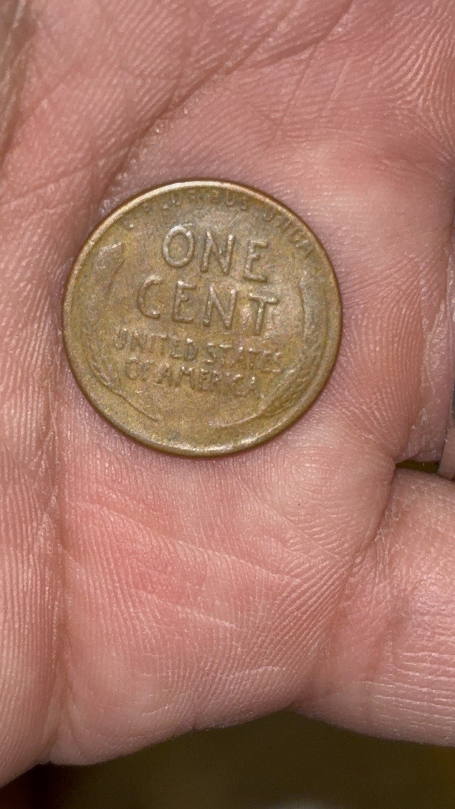 Lincoln Wheat Penny 1949 D Error "L" on Rim