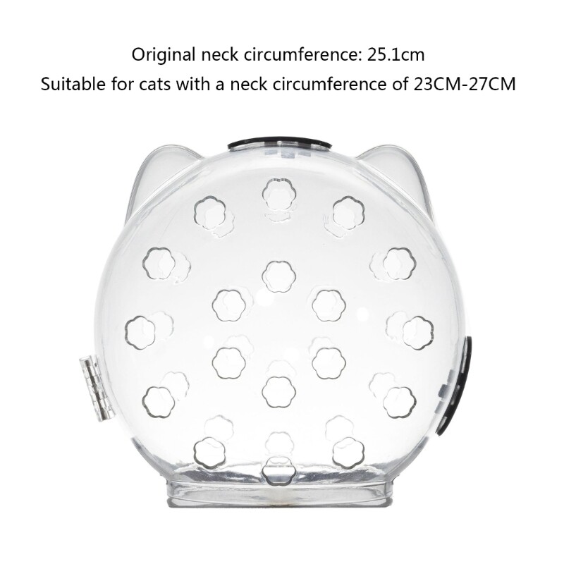 Cat Muzzles Breathable Transparent Muzzle Grooming Mask Astronaut Helmet